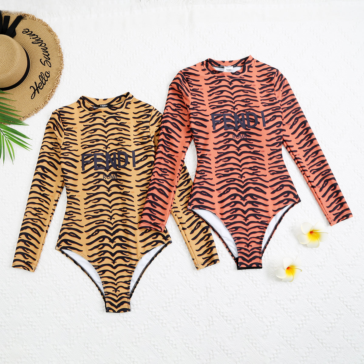 14D102YDE Stylish Long sleeve swimsuit