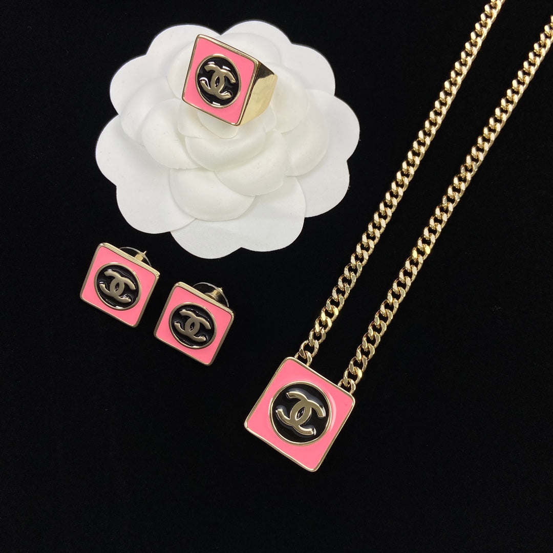 1NC184XDE Stylish necklace Earrings Ring
