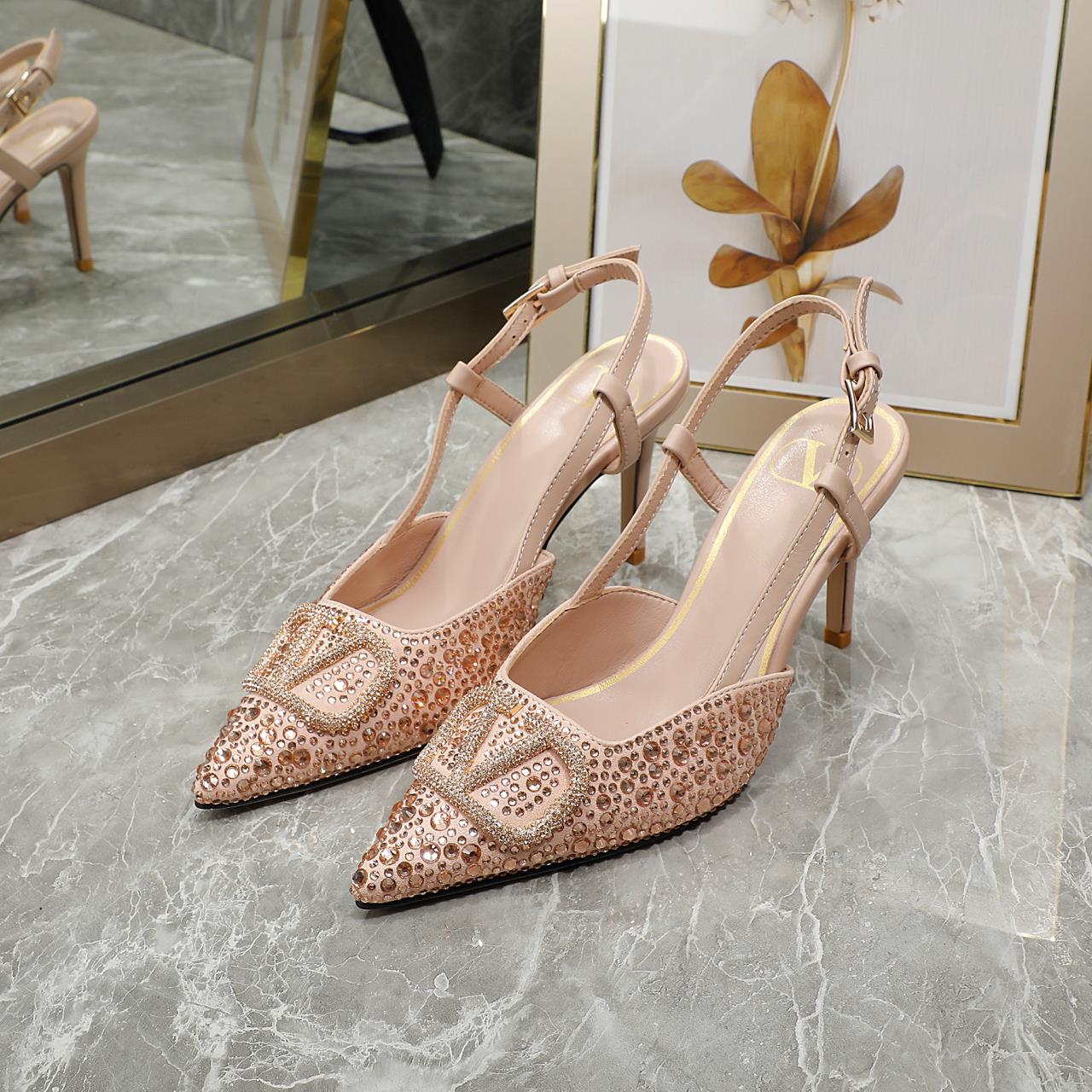 245RVL13ZDE Stylish leather High heels