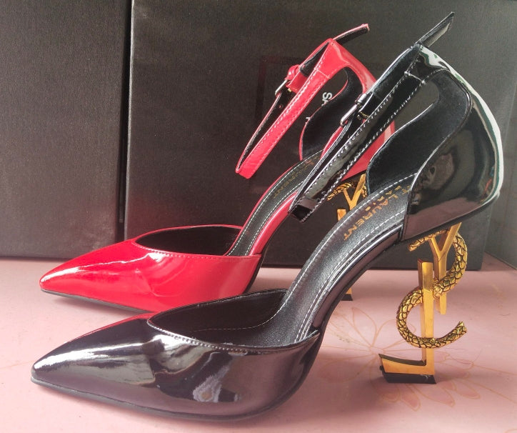 2XSL158ZDE Stylish leather high heels(patent leather)