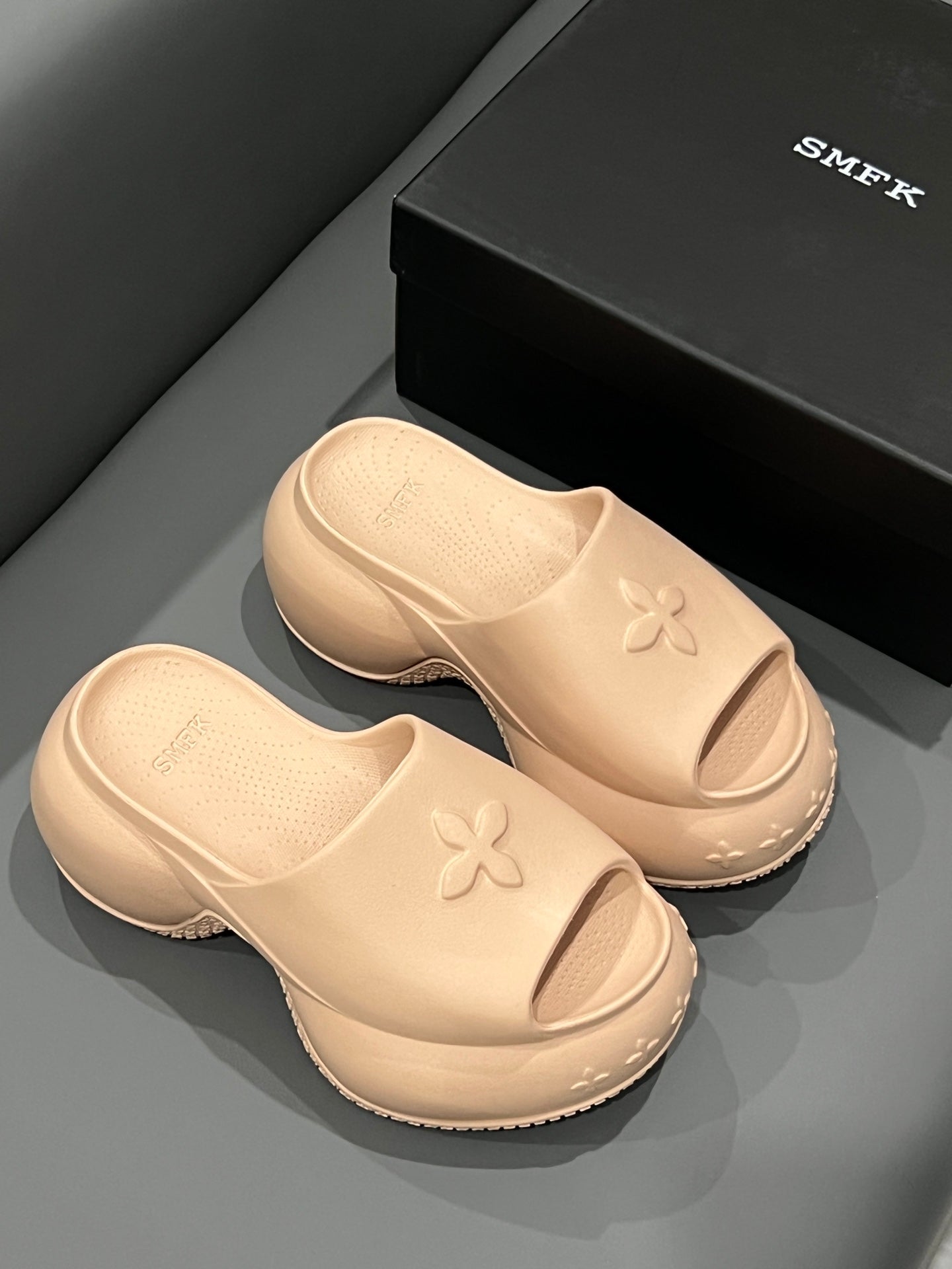 14A14ZDE Stylish slippers Heel height 7.5cm 9.5cm