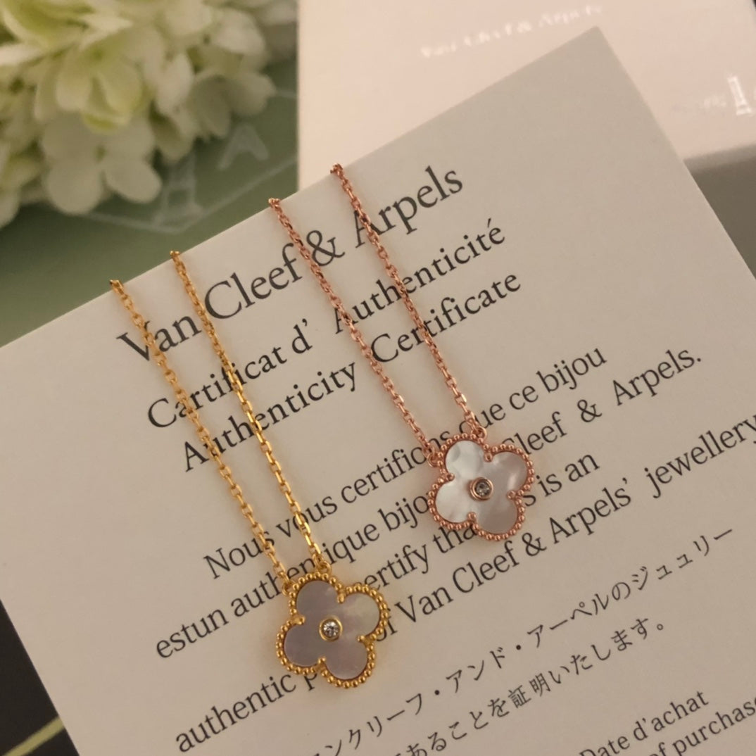 5XVA185XDE Stylish 1 flower necklace
