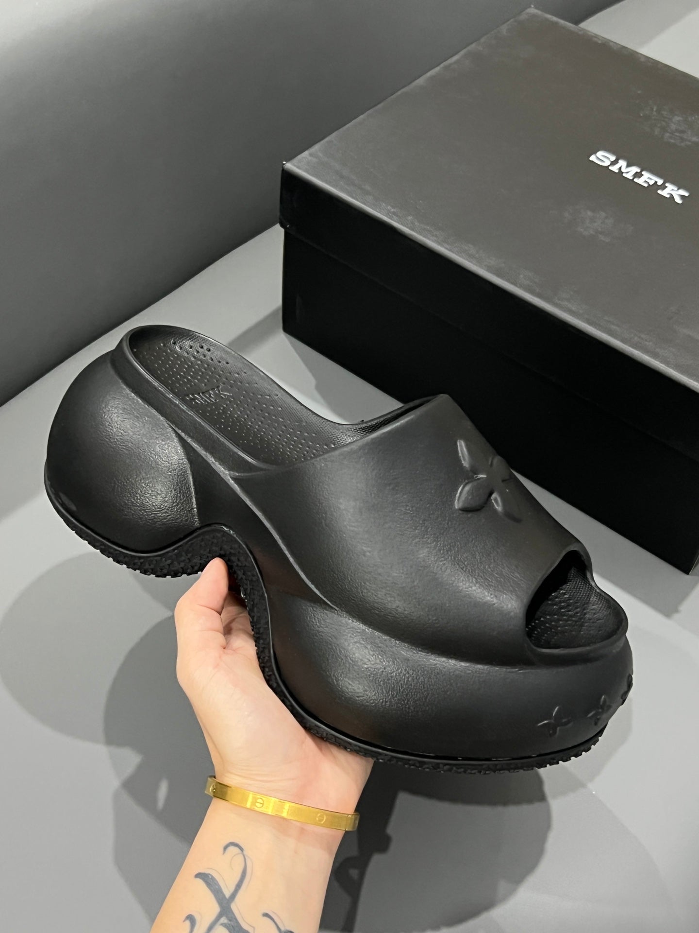 14A14ZDE Stylish slippers Heel height 7.5cm 9.5cm