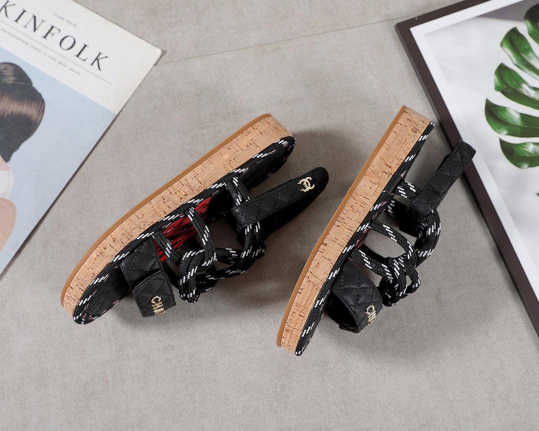 245RC11ZDE Stylish genuine leather sandals