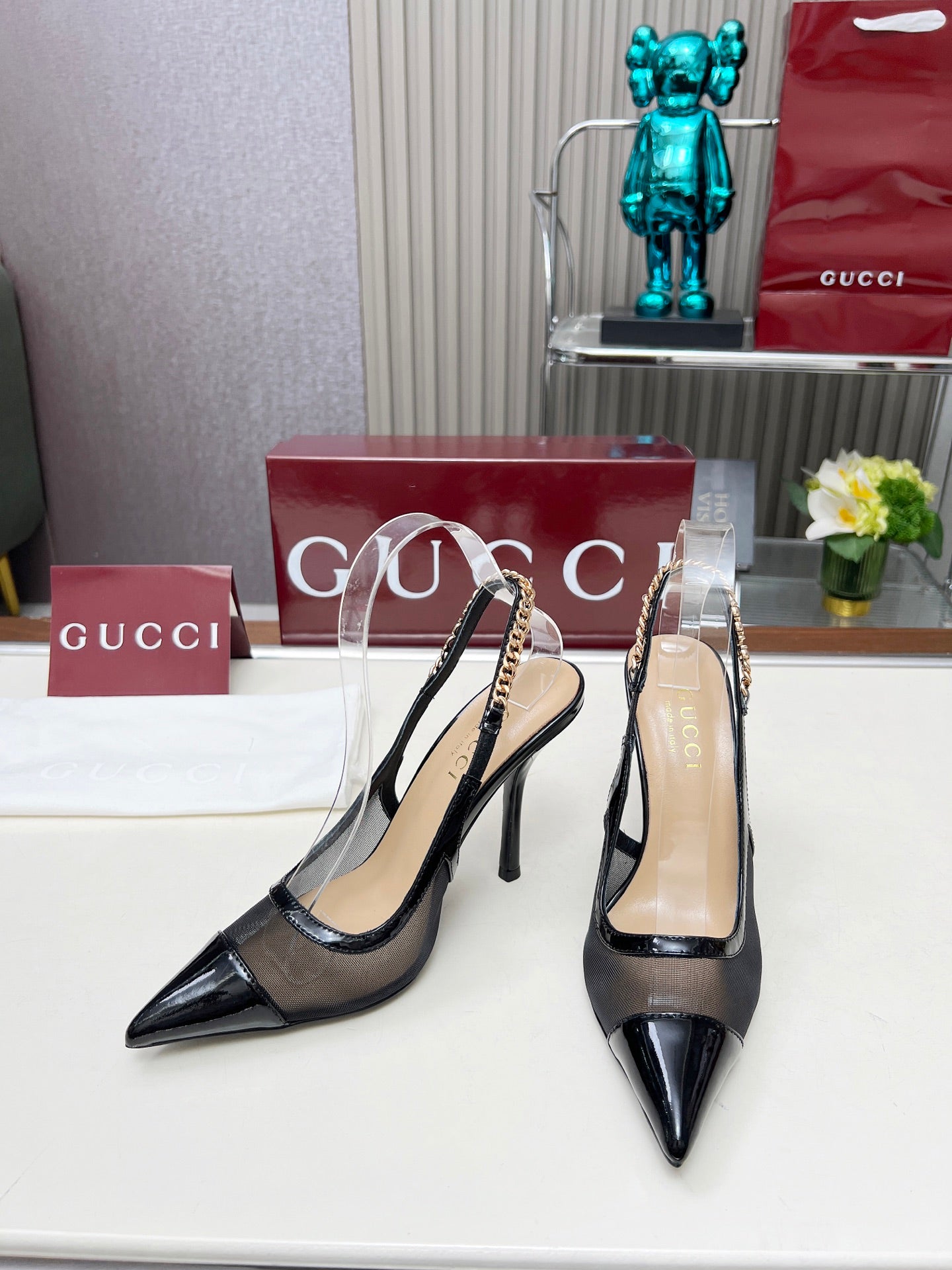 285ZB61ZDE Stylish leather High heels