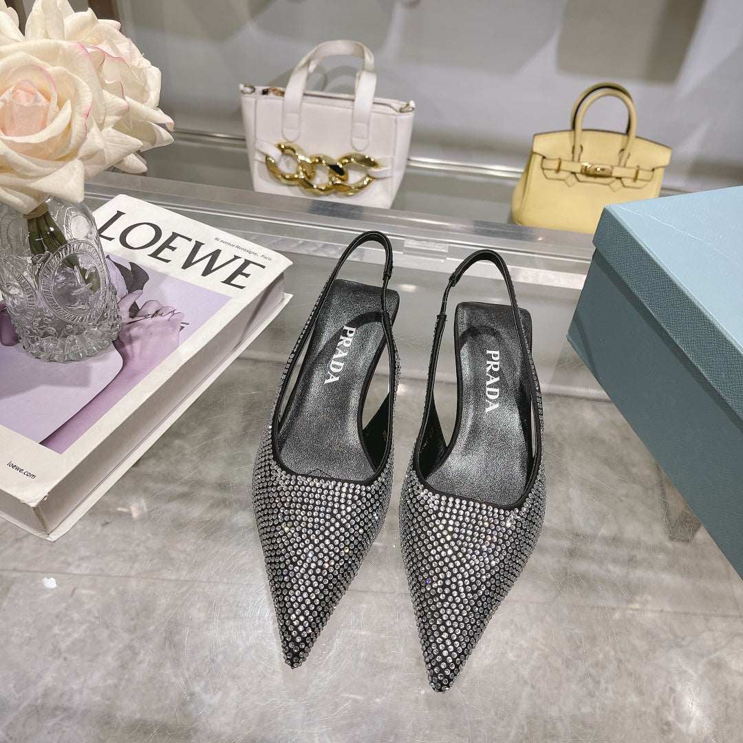 285RP53ZDE Stylish leather shoes (Heel height 4CM)