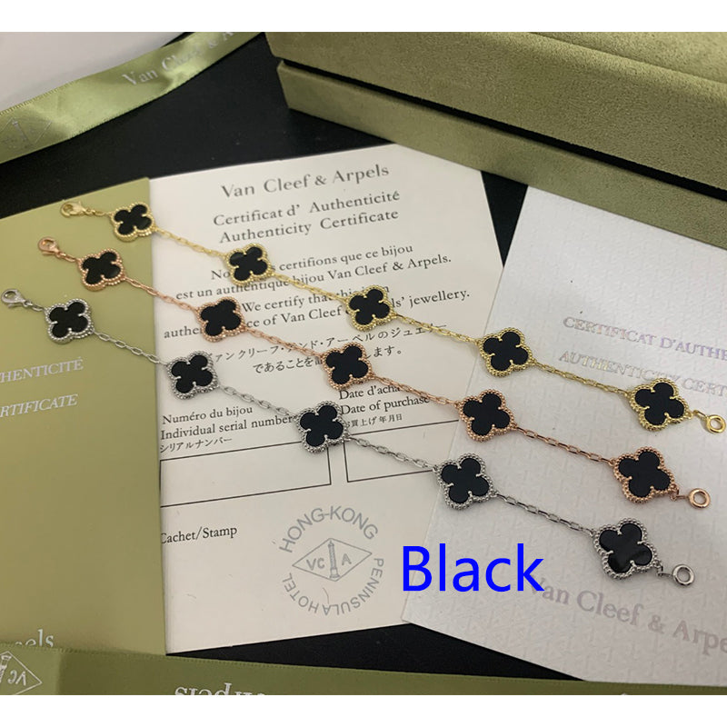 5XVA180KDE Stylish bracelets 5 flowers normal size1.5cm flower