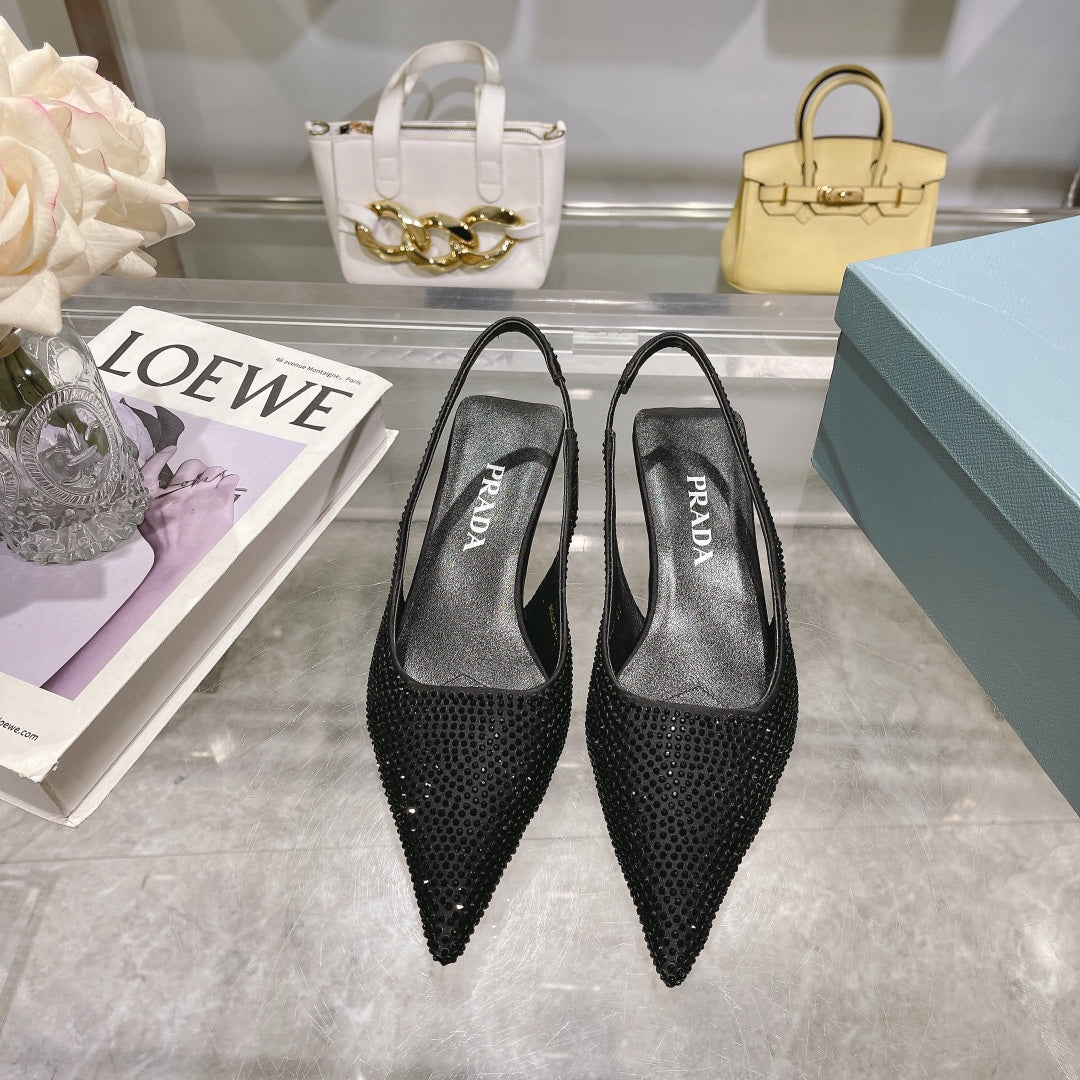 285RP53ZDE Stylish leather shoes (Heel height 4CM)