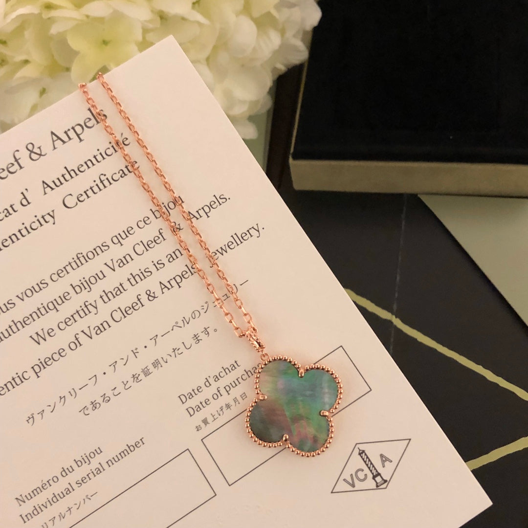 5XVA184XDE Stylish 1 flower necklace