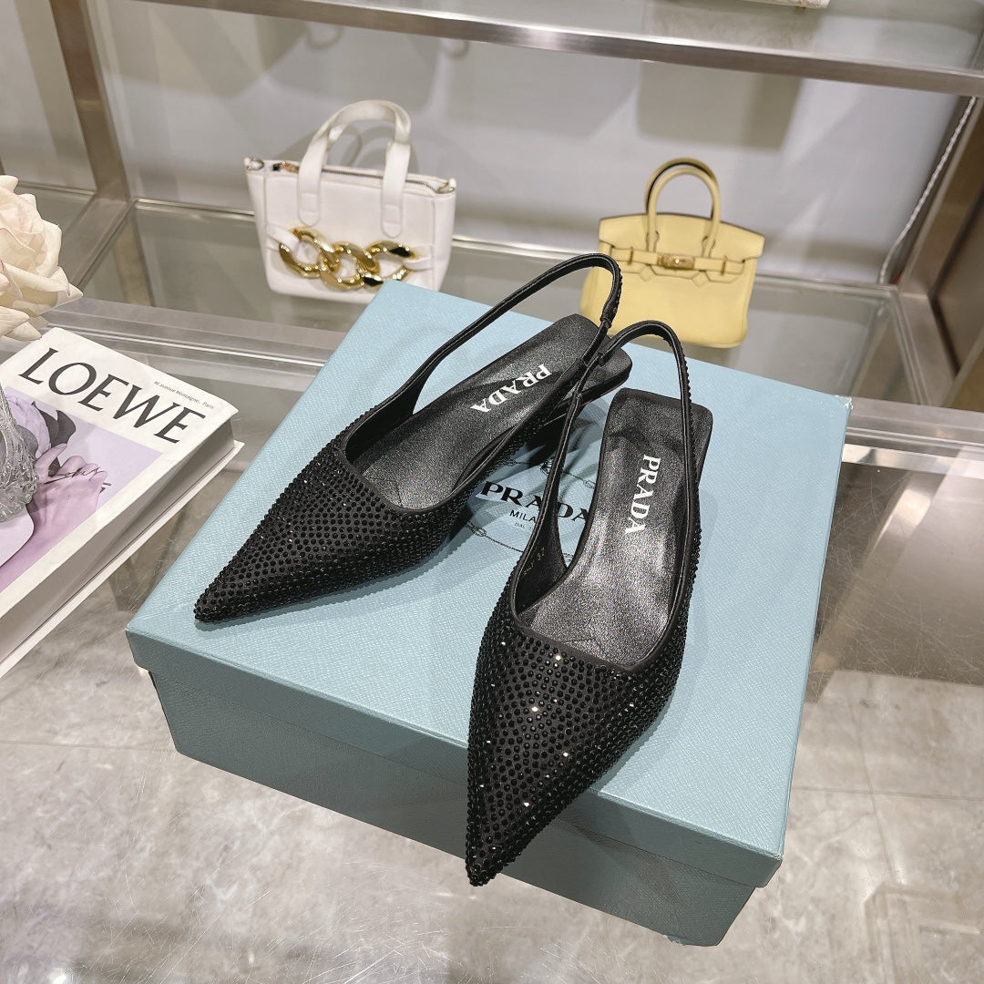 285RP53ZDE Stylish leather shoes (Heel height 4CM)