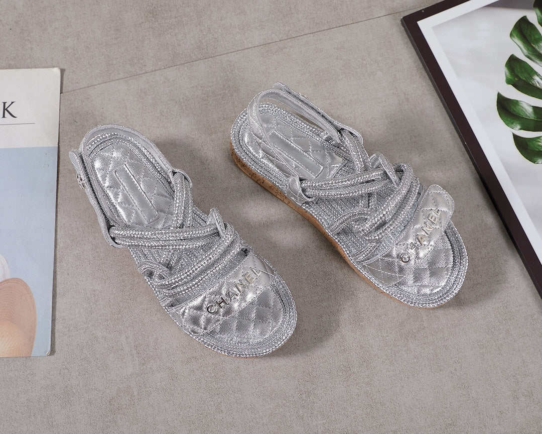 245RC11ZDE Stylish genuine leather sandals
