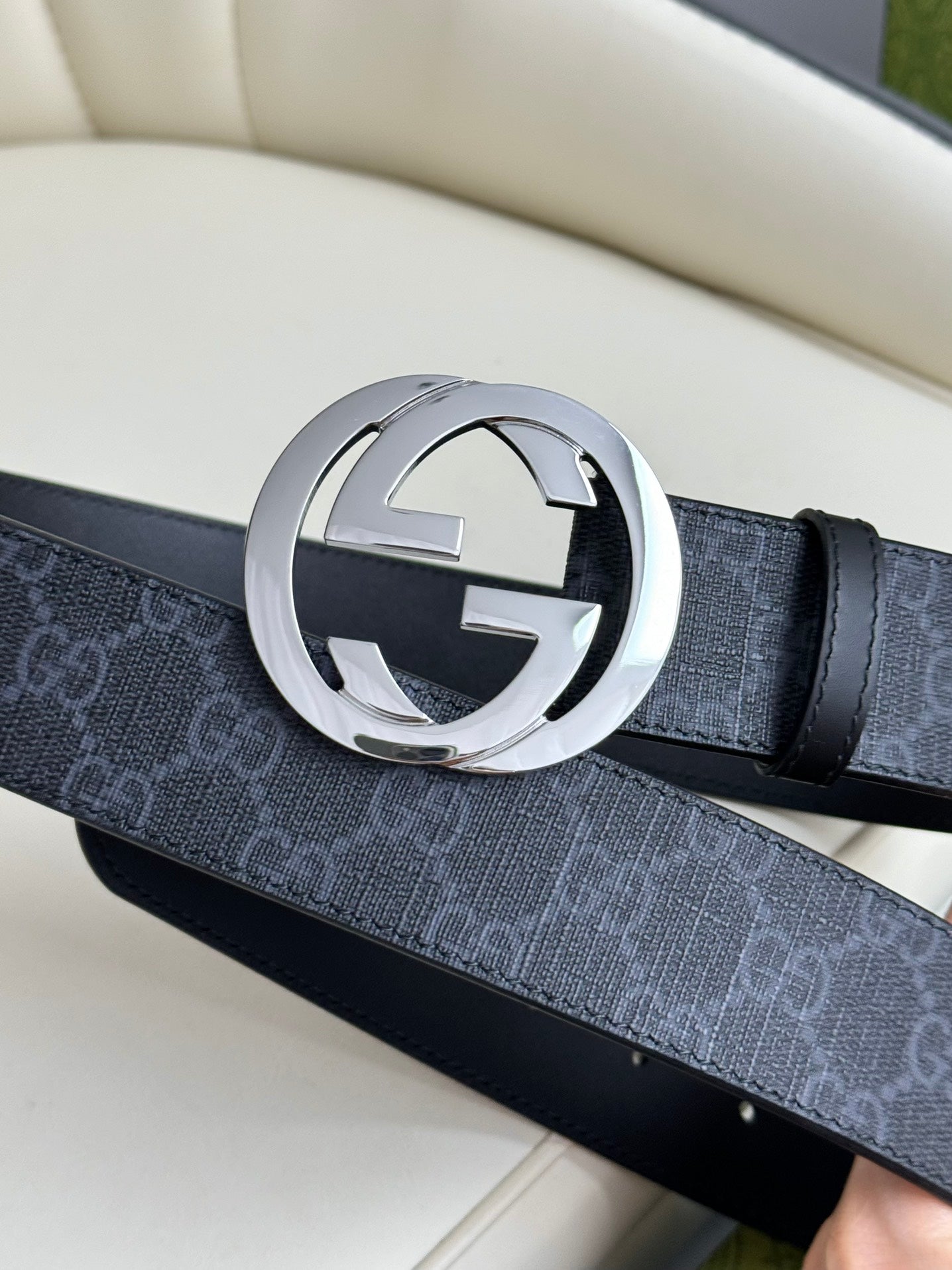 195NB3PDE Stylish high-quality leather belt