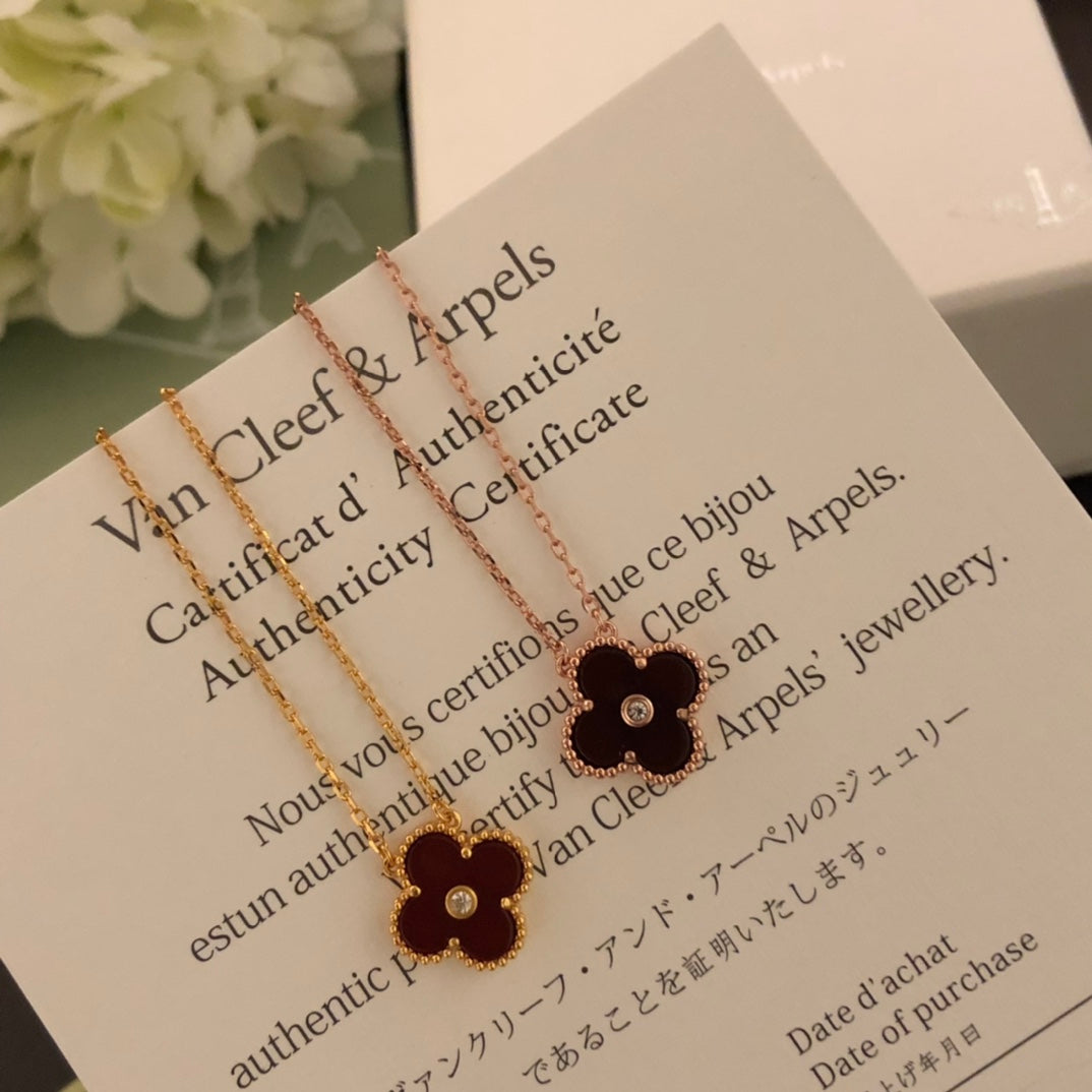5XVA185XDE Stylish 1 flower necklace