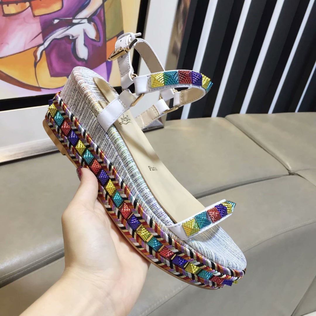 J4A55ZDE Stylish leather High heels 6cm