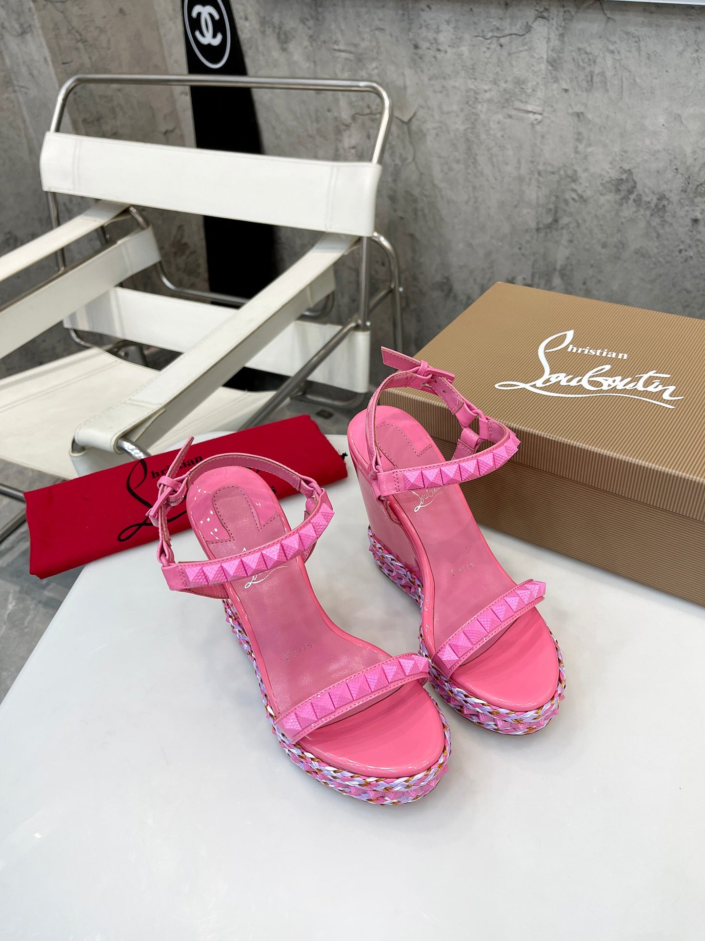 J4A40ZDE Stylish leather High heels 12cm heel