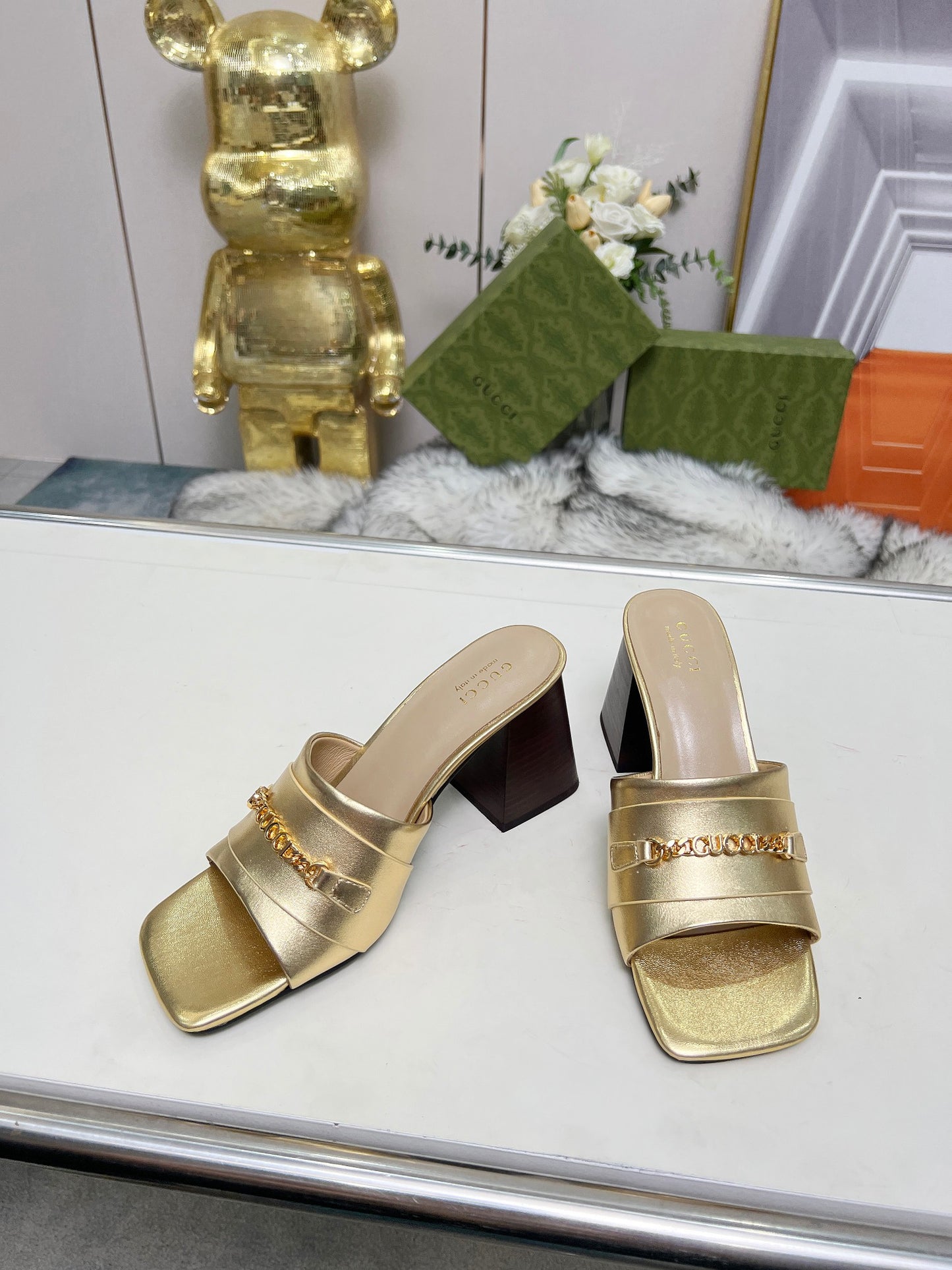 275NB11ZDE Stylish leather High heels