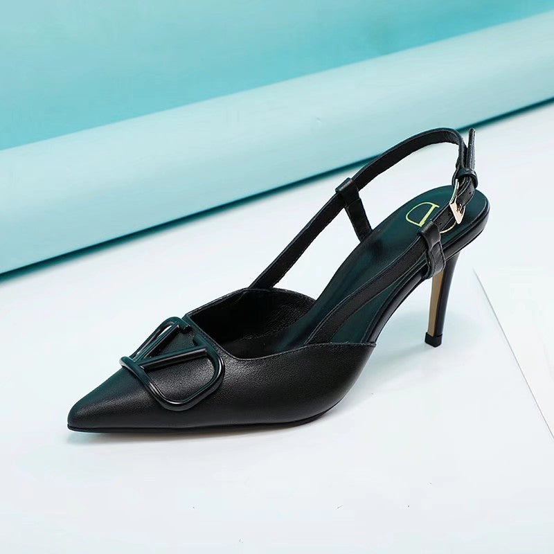 245RVL14ZDE Stylish leather High heels