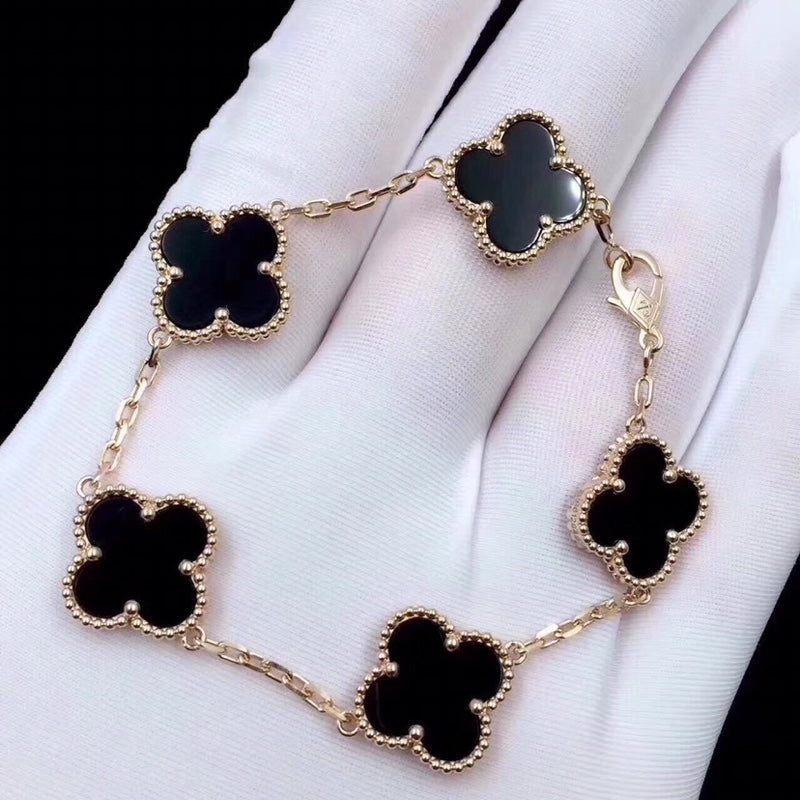 5XVA180KDE Stylish bracelets 5 flowers normal size1.5cm flower