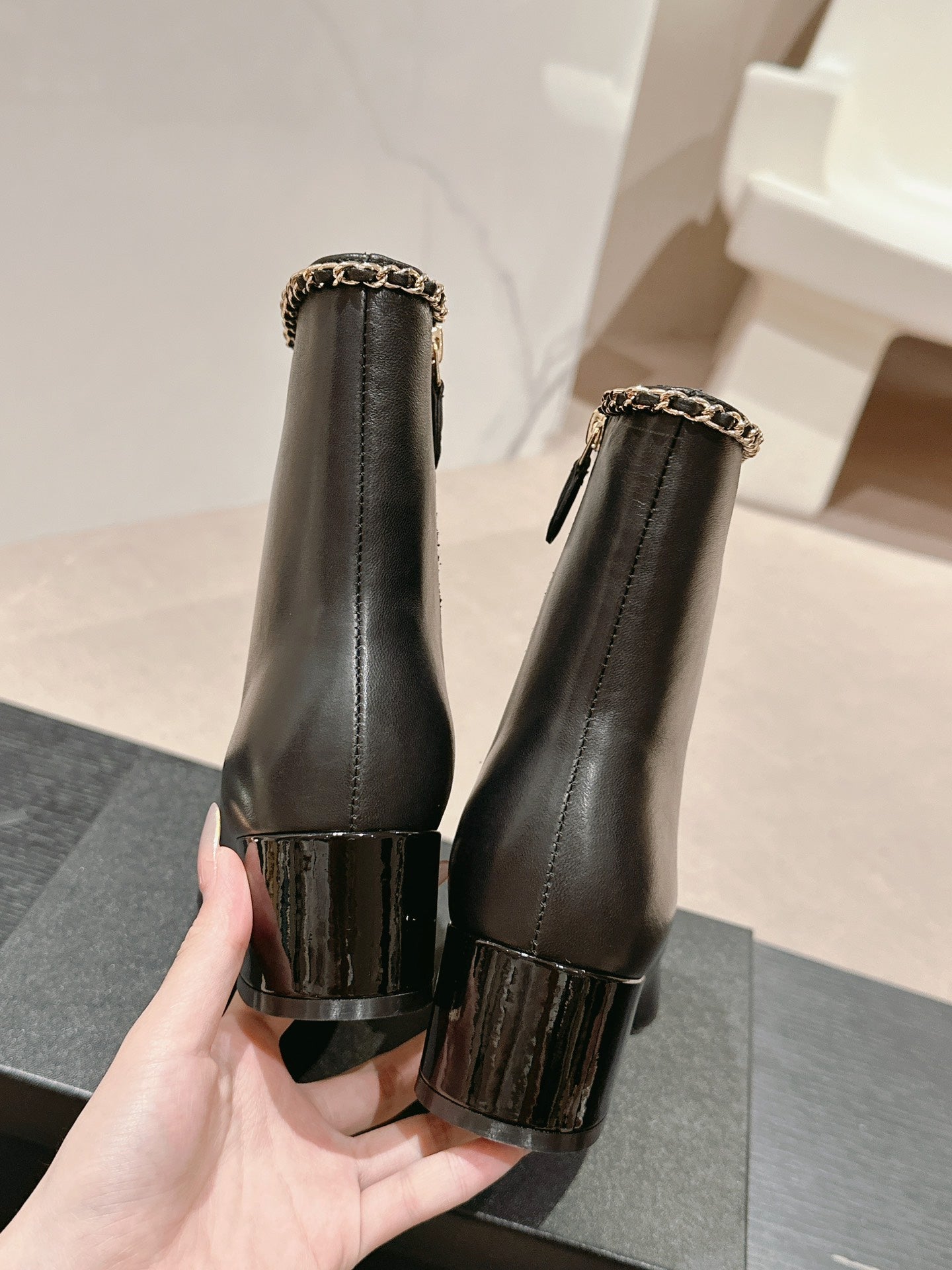 1LC22ZDE Stylish Boots (Heel height 6cm )