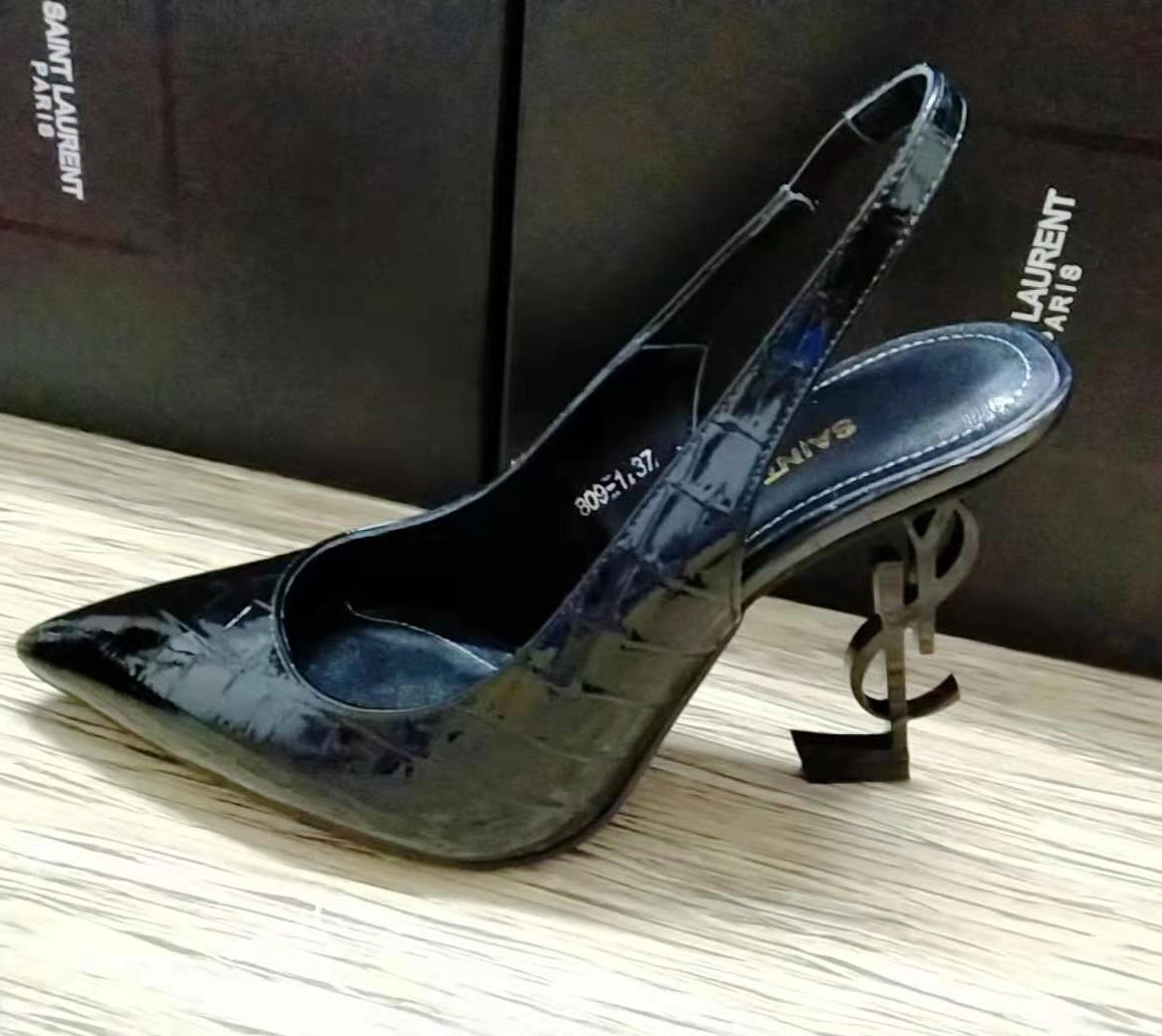 2XSL157ZDE Stylish leather high heels(10.5cm)