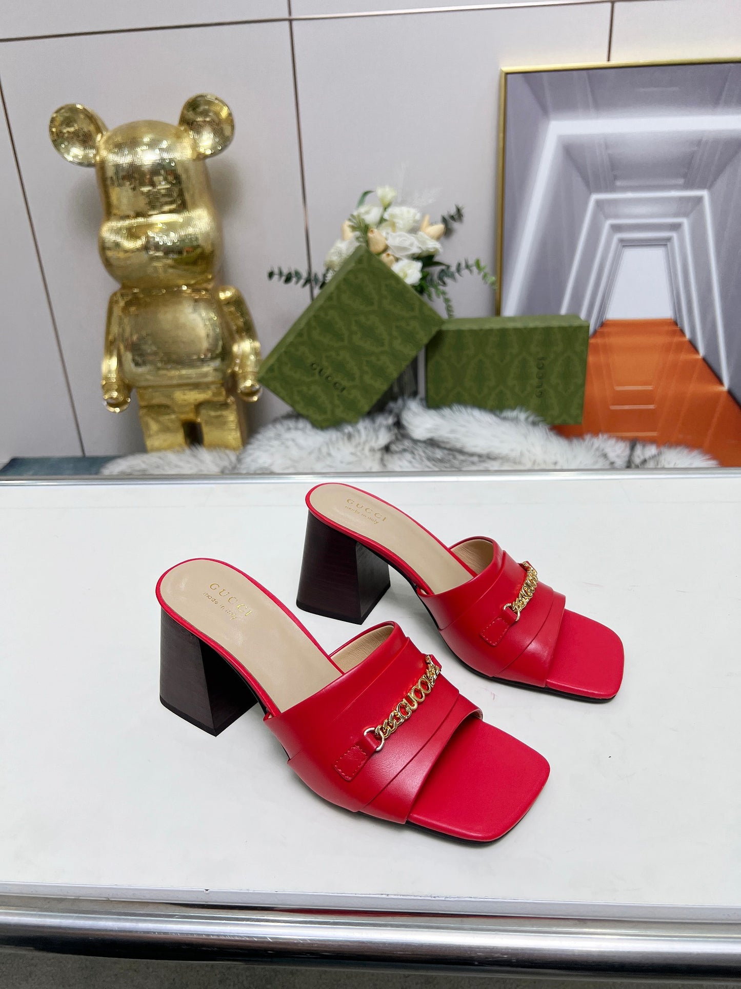 275NB11ZDE Stylish leather High heels
