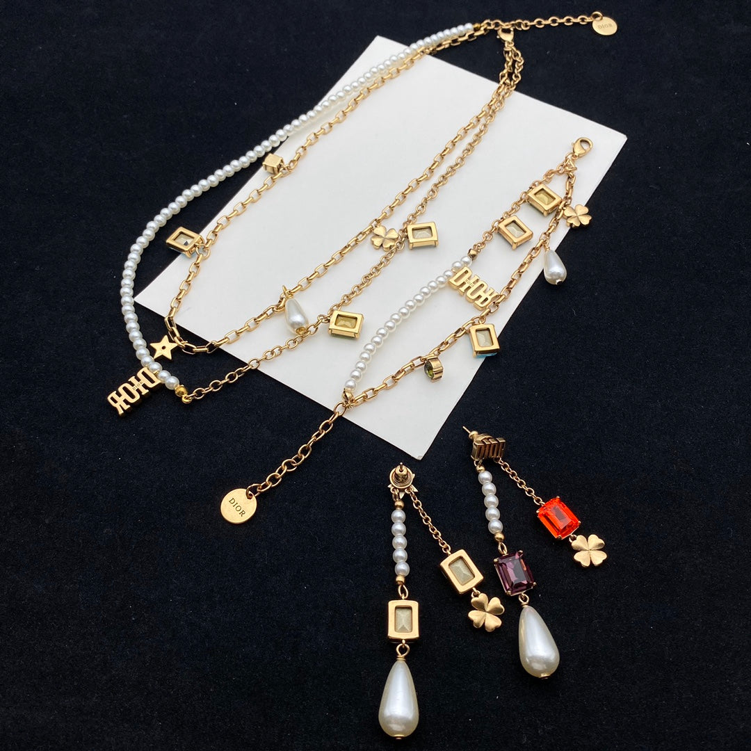 14D506XDE Stylish Earrings Bracelets Necklaces