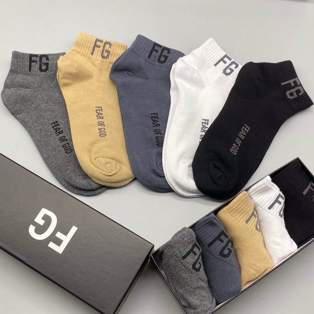 235QA38SDE Stylish socks(5 pairs )
