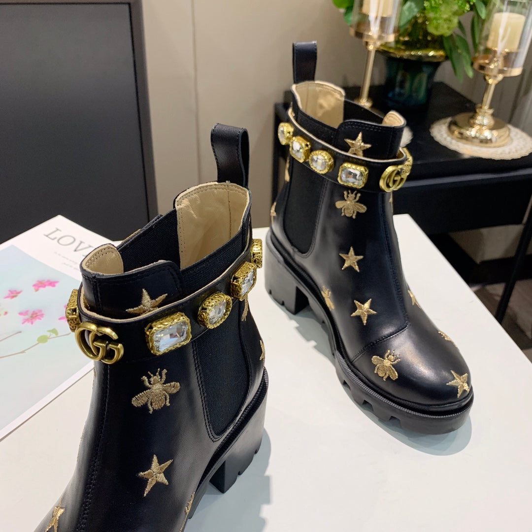 2XB199ZDE Stylish leather boot (top layer leather lining)