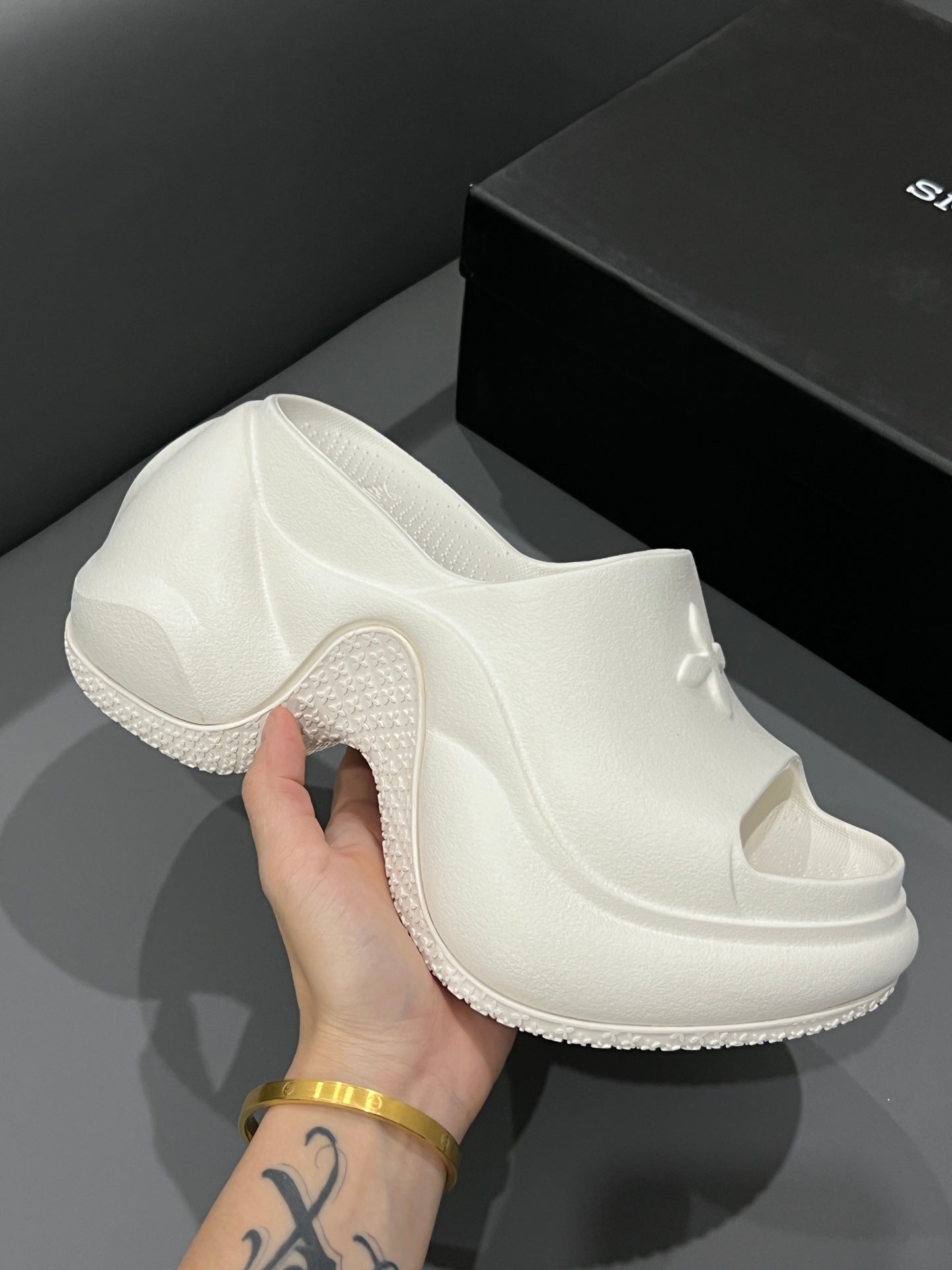 14A14ZDE Stylish slippers Heel height 7.5cm 9.5cm