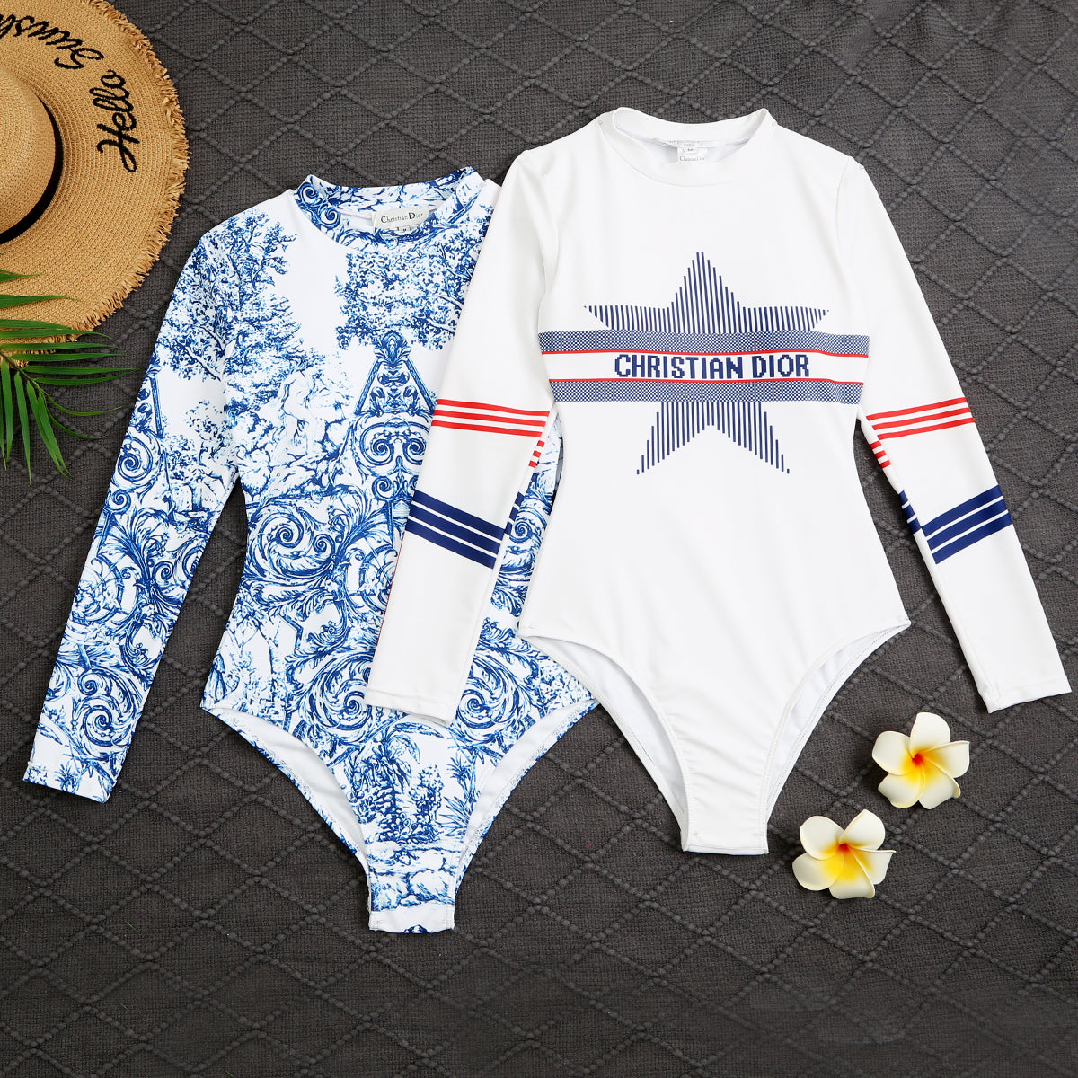 14D104YDE Stylish Long sleeve swimsuit
