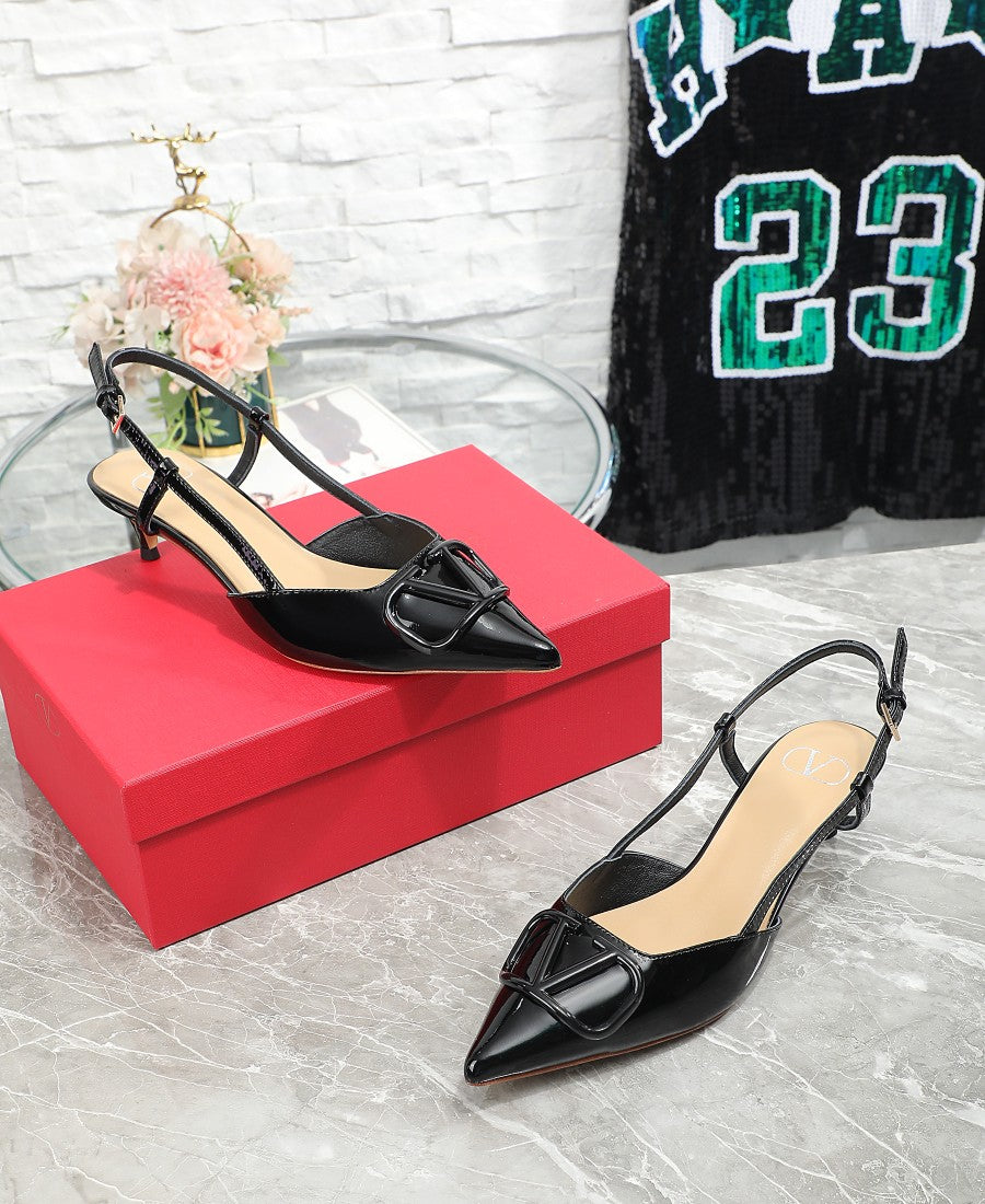 245RVL18ZDE Stylish leather High heels