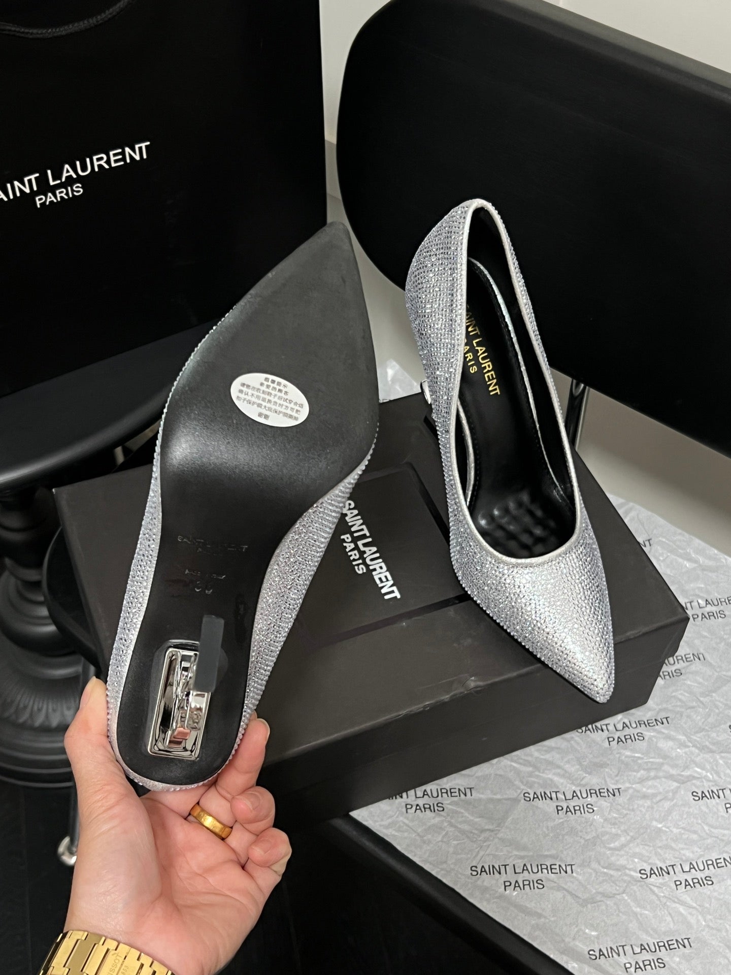 1LSL4ZDE Stylish High heels (Heel height 10cm )