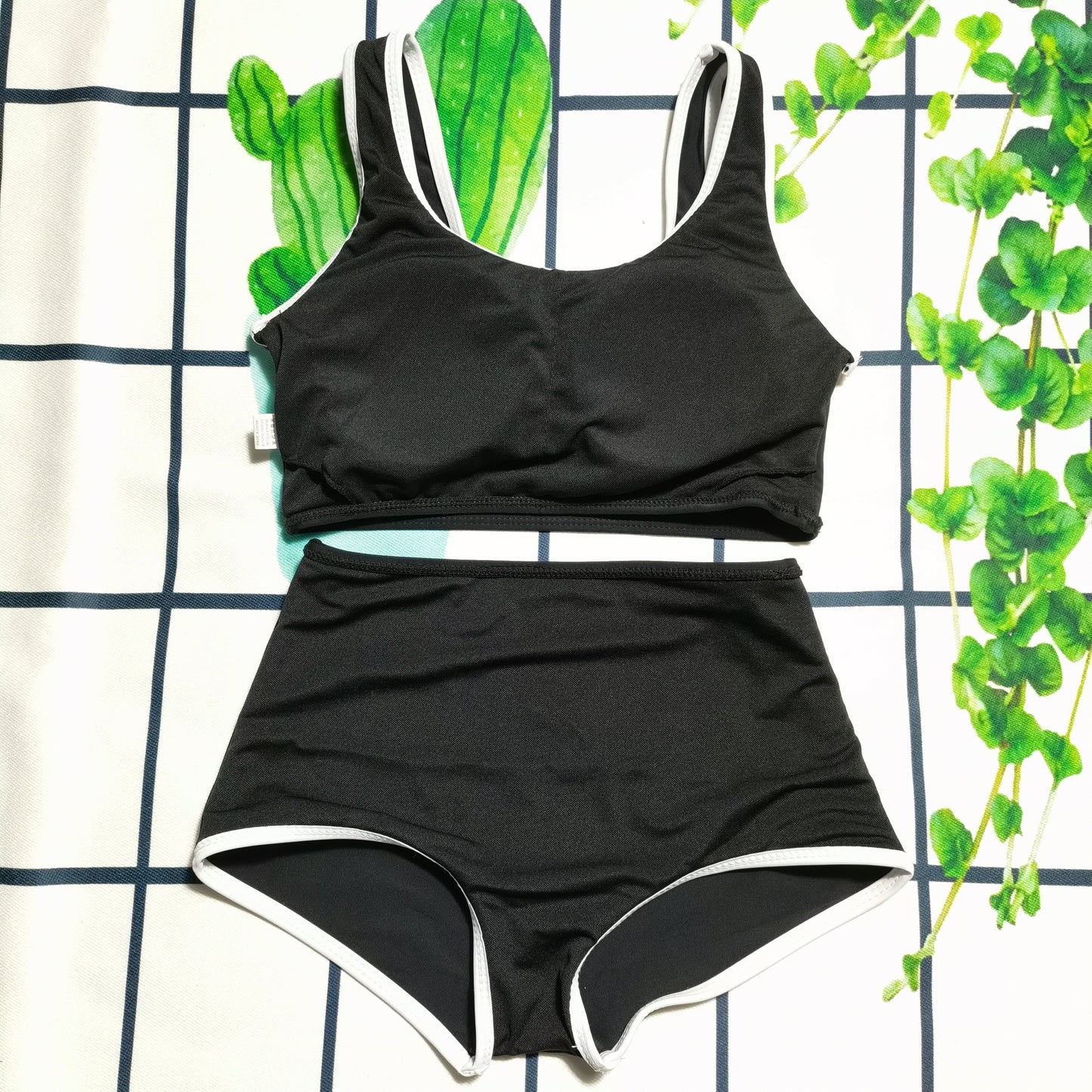 14C227YDE Stylish Long sleeve swimsuit