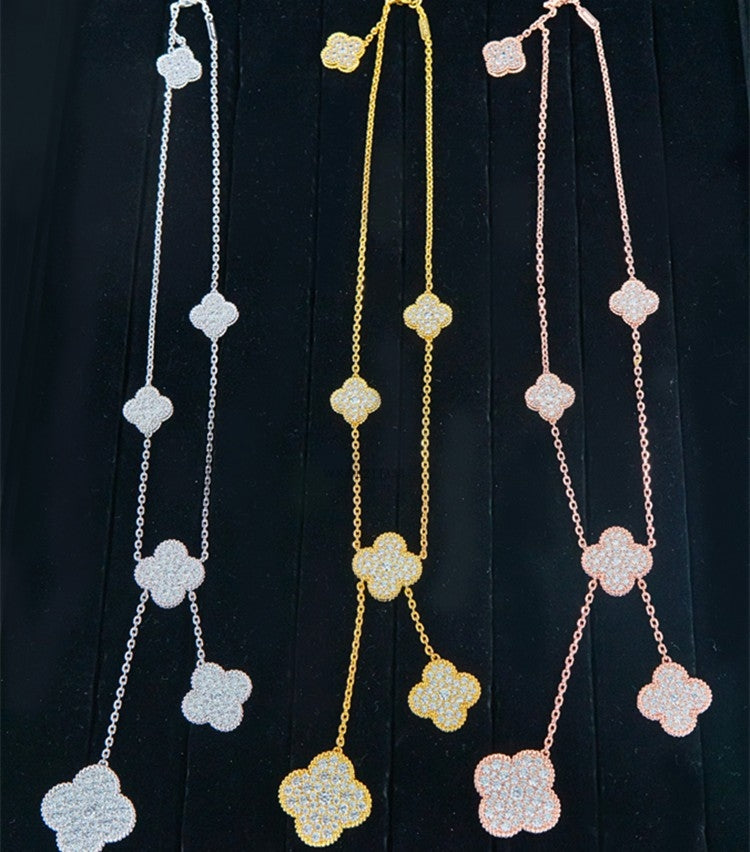 5XVA182KDE Stylish 6 flowers necklaces