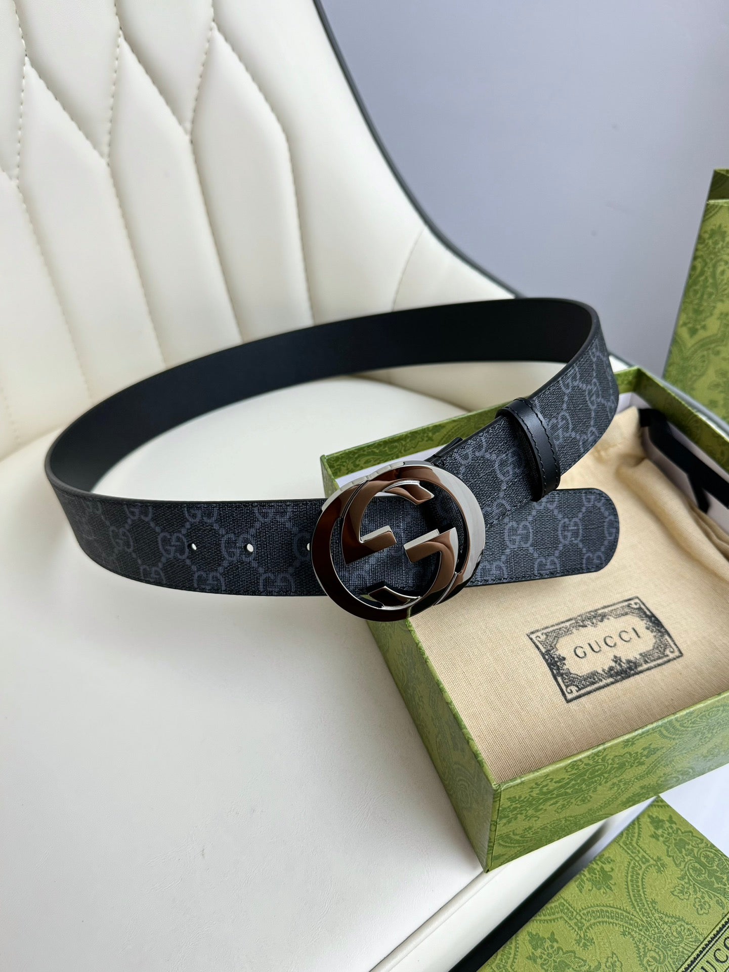 195NB3PDE Stylish high-quality leather belt