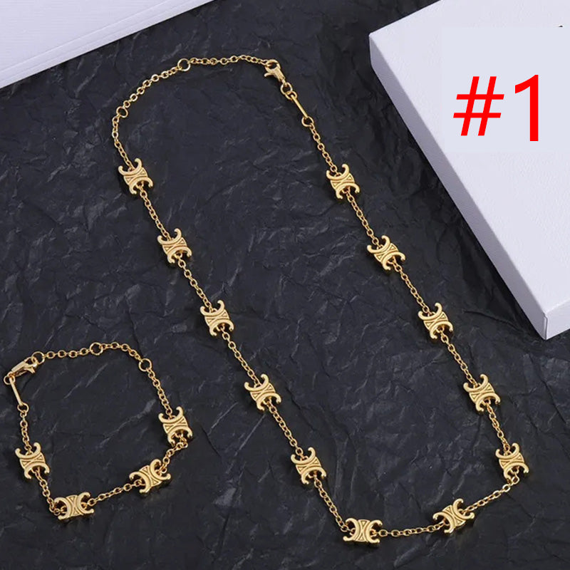 1NCL165XDE Stylish necklace bracelet