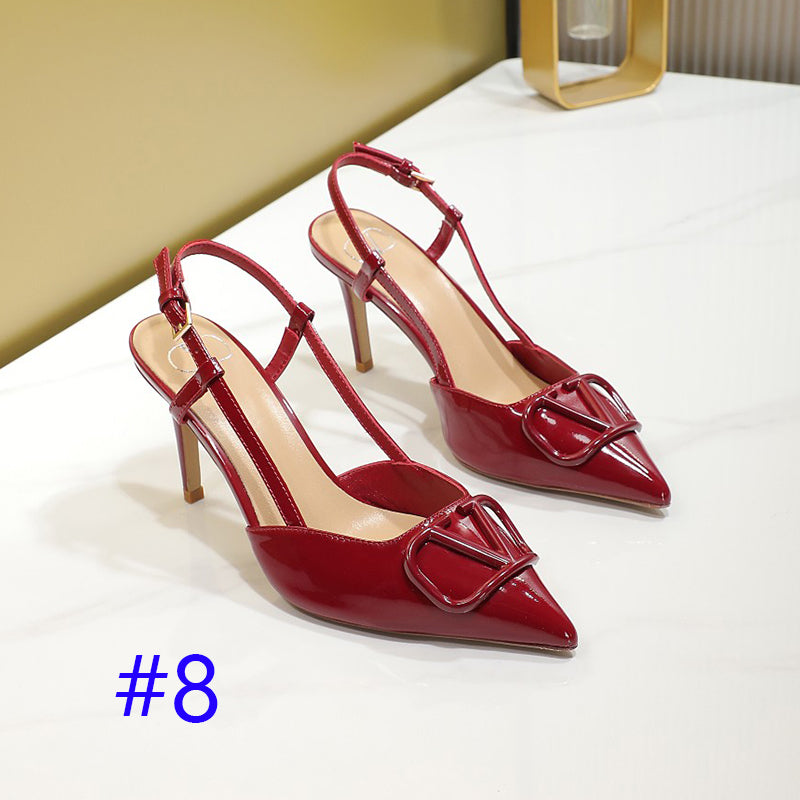 245RVL21ZDE Stylish leather High heels
