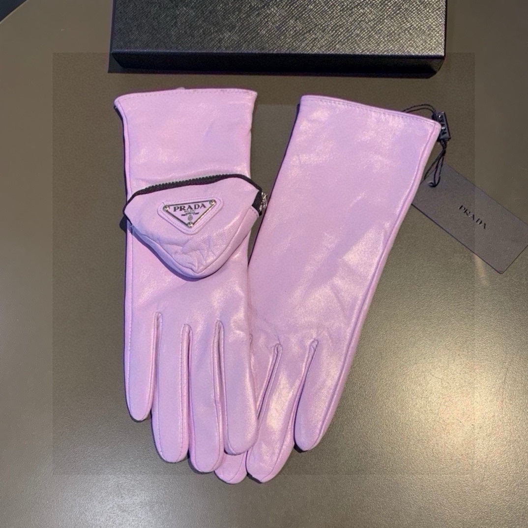 14PD46SDE Stylish sheepskin gloves