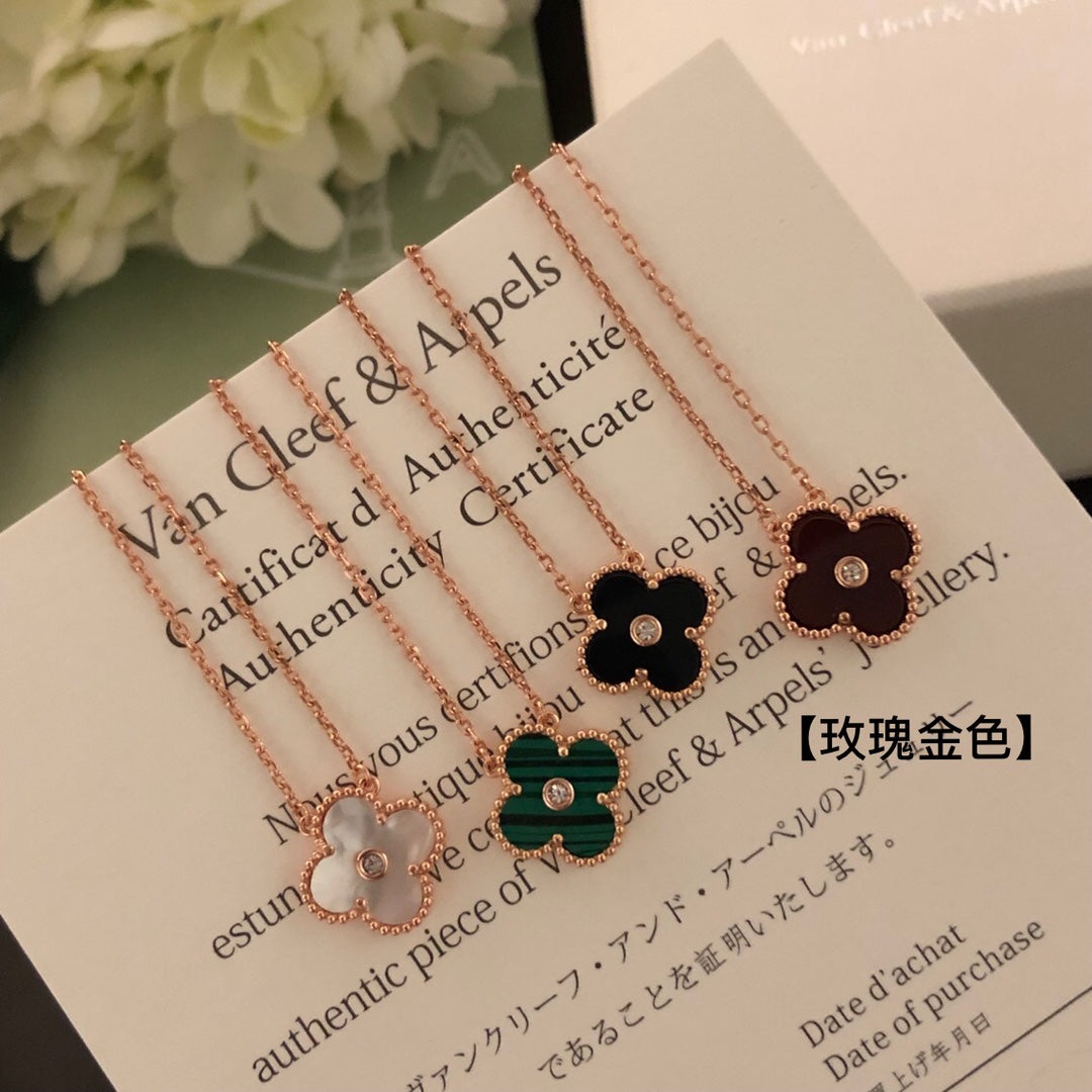 5XVA185XDE Stylish 1 flower necklace