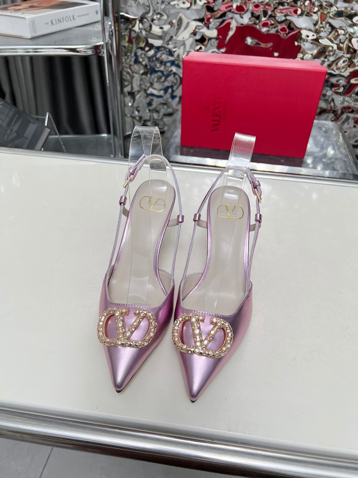 245RVL22ZDE Stylish leather High heels