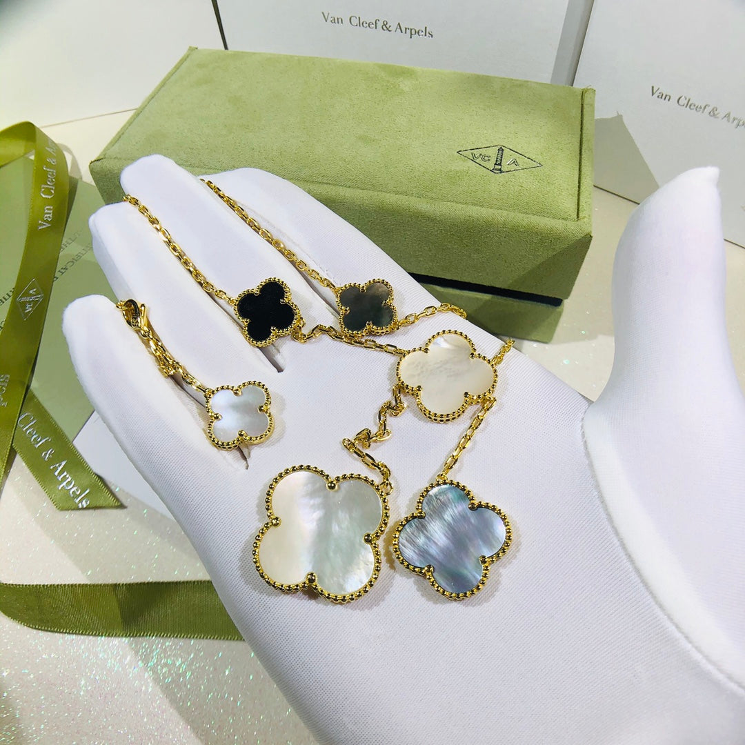 5XVA182KDE Stylish 6 flowers necklaces