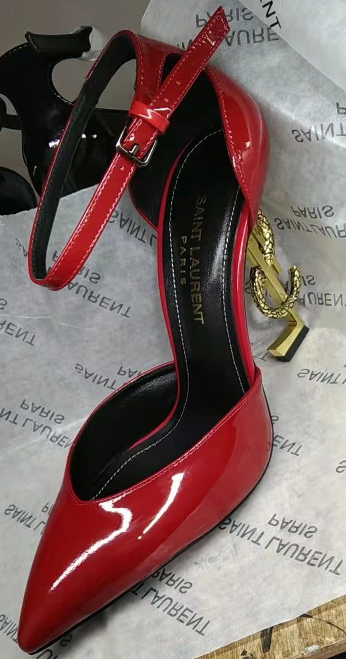 2XSL159ZDE Stylish leather high heels(patent leather)