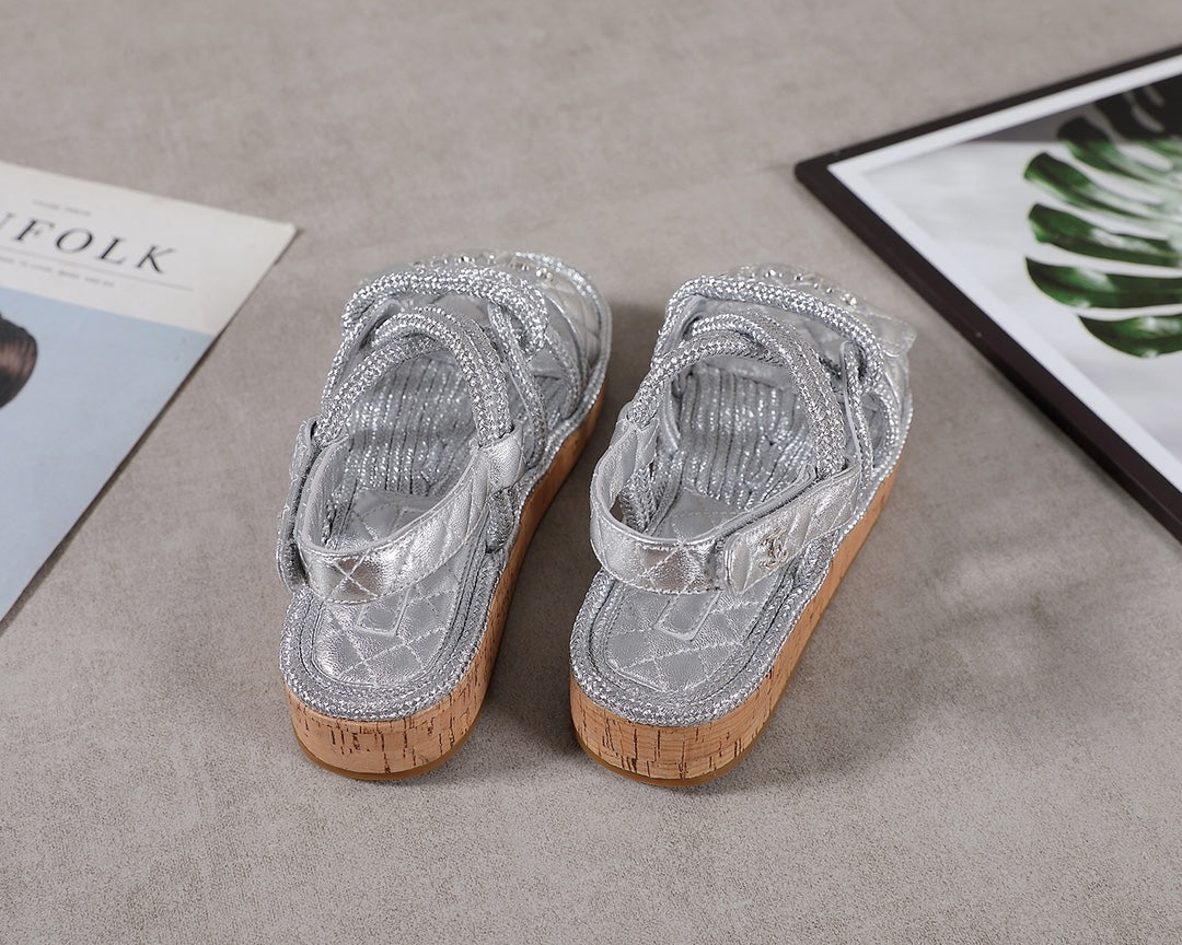 245RC11ZDE Stylish genuine leather sandals