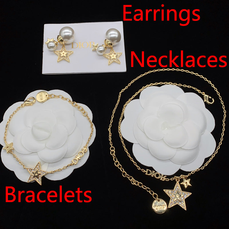 14D248XDE Stylish Rings Earring Bracelets Necklaces