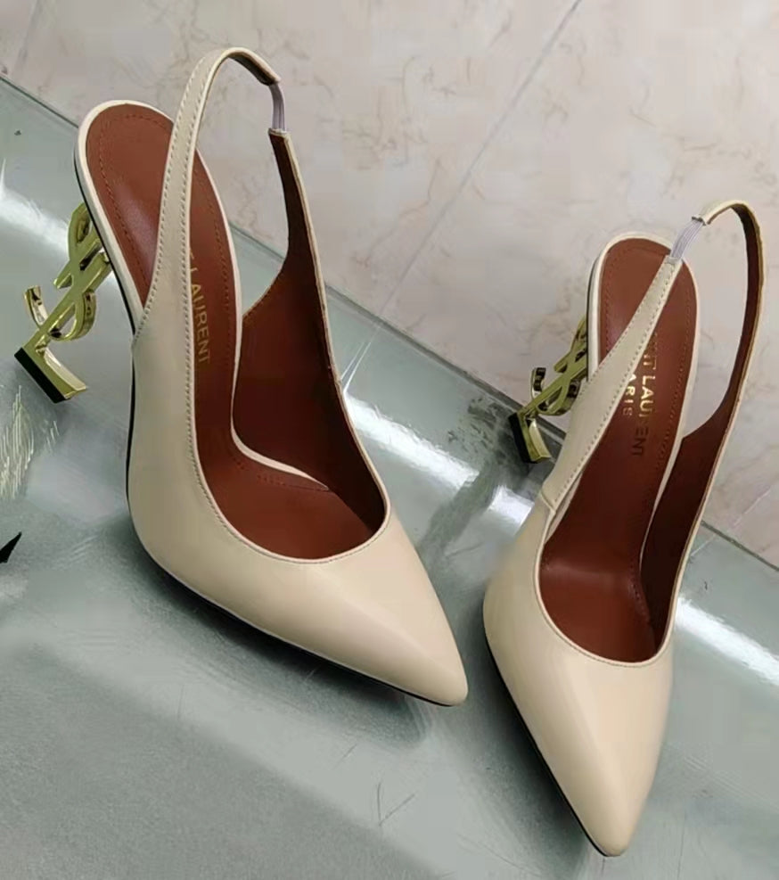 2XSL154ZDE Stylish leather high heels(10.5cm)