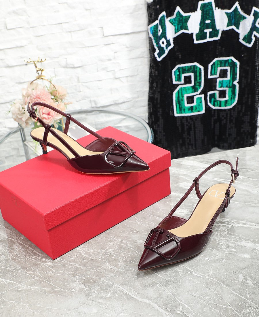 245RVL18ZDE Stylish leather High heels