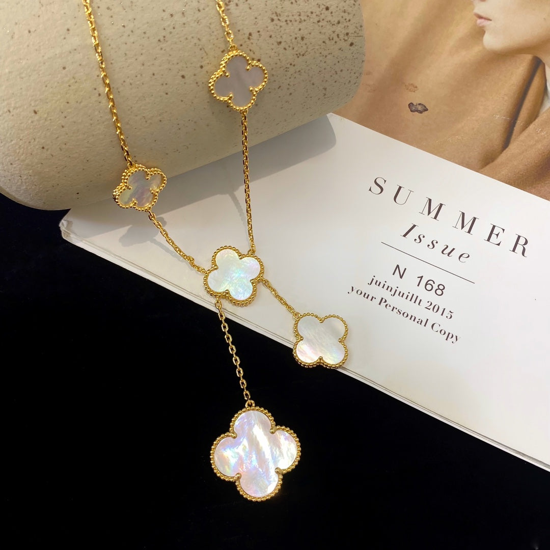 5XVA182KDE Stylish 6 flowers necklaces