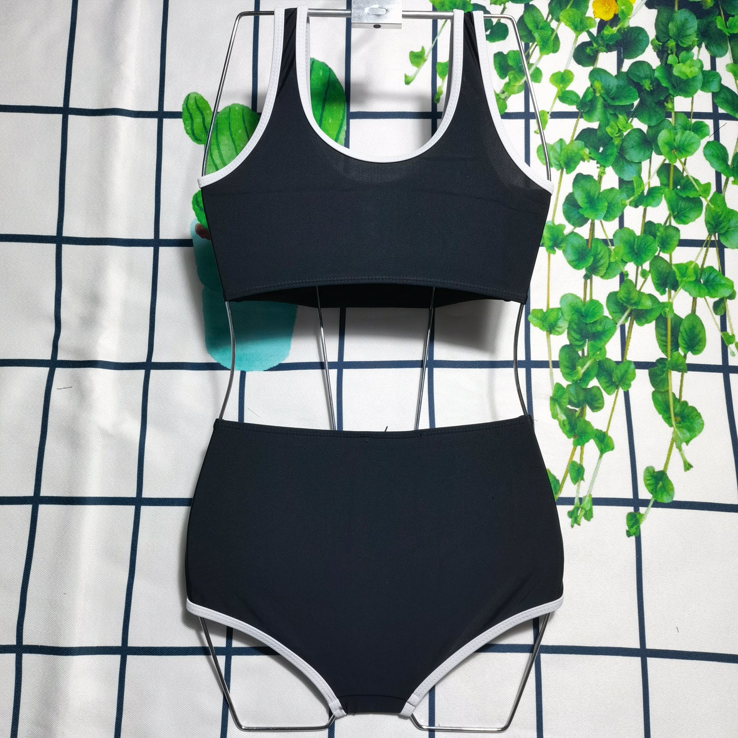 14C227YDE Stylish Long sleeve swimsuit