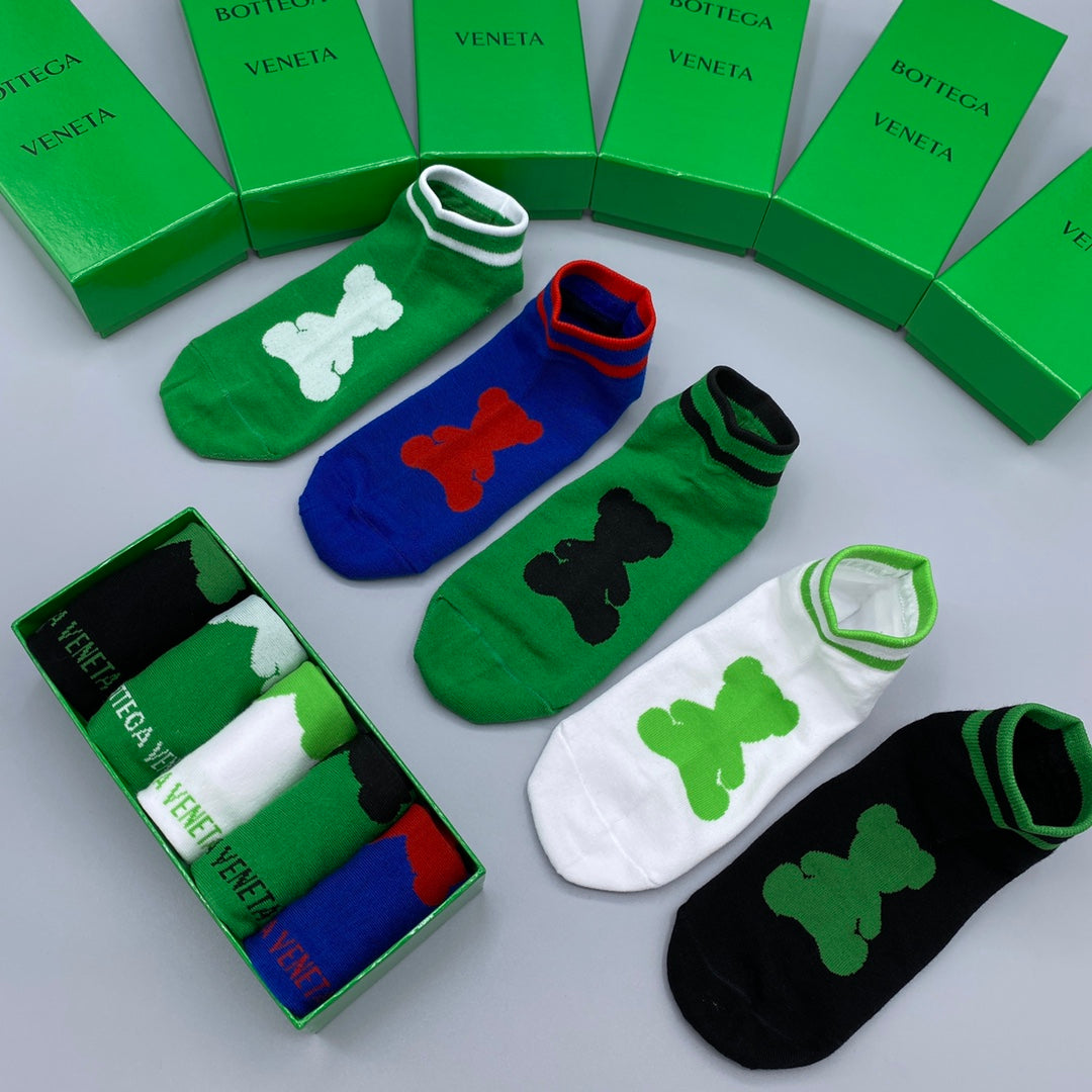 235QA45SDE Stylish socks(5 pairs )