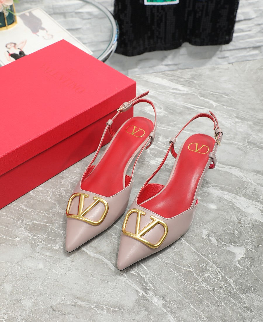 245RVL19ZDE Stylish leather High heels